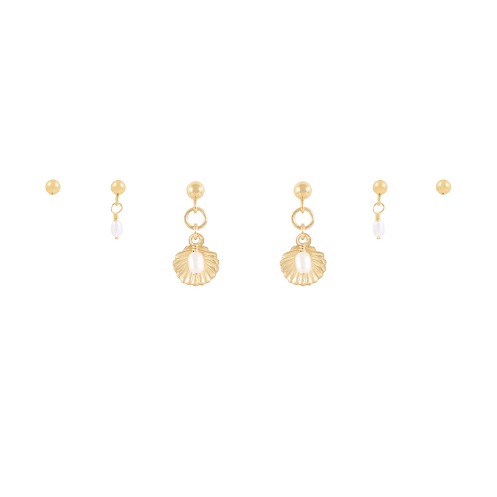 Conchi Earring Stack - Gold