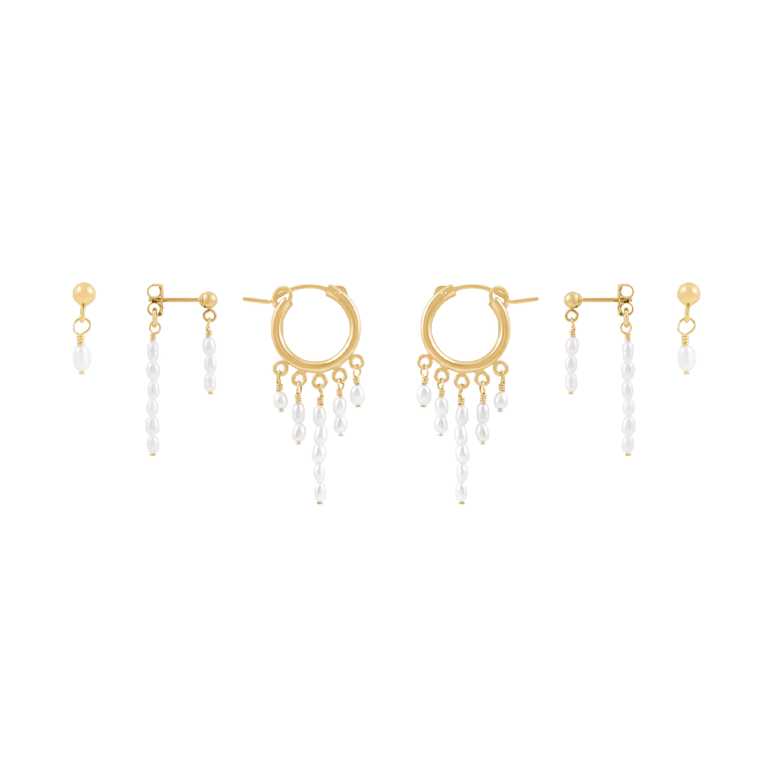 Consie Earring Stack  - Gold