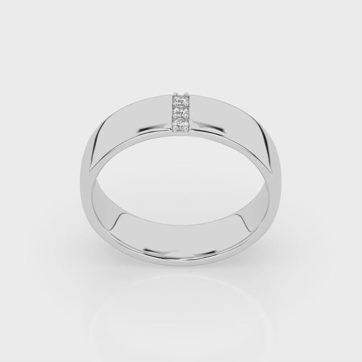 Dominic Diamond Ring - White Gold