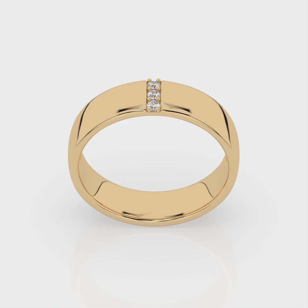 Dominic Diamond Ring - Yellow Gold
