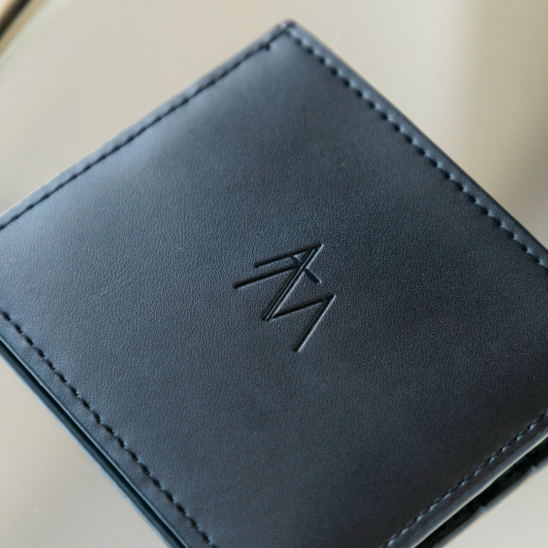 Alana Maria Black Leather Card Holder