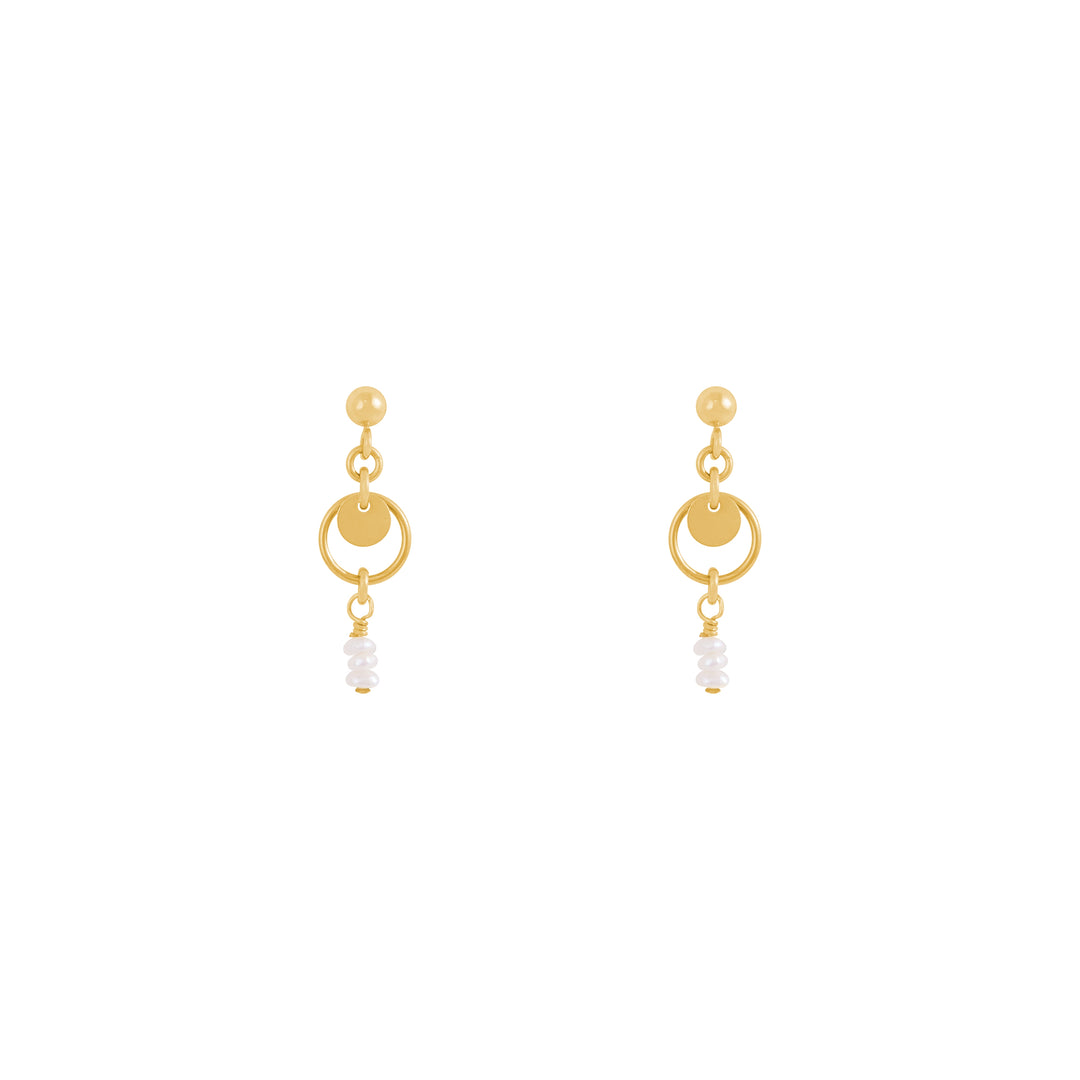 Stevie Freshwater Pearl Earrings - Gold