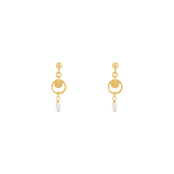Stevie Freshwater Pearl Earrings - Gold