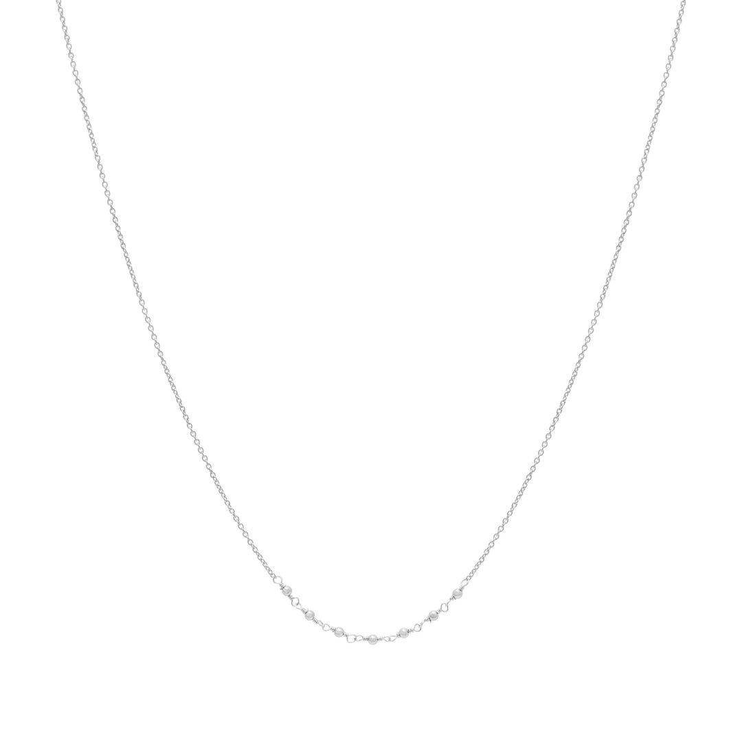 Emme Beaded Necklace - Silver