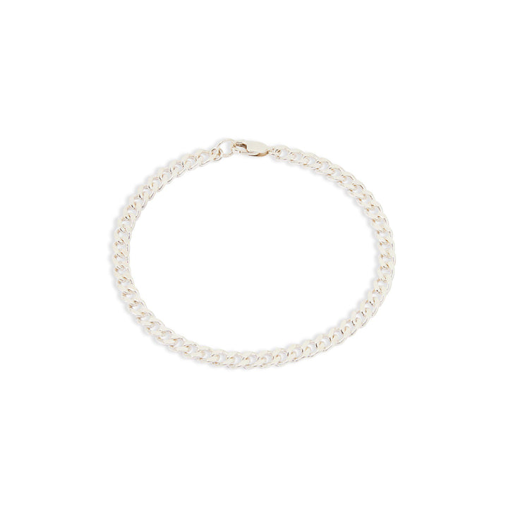 Men's Curb Chain Bracelet - Sterling Silver