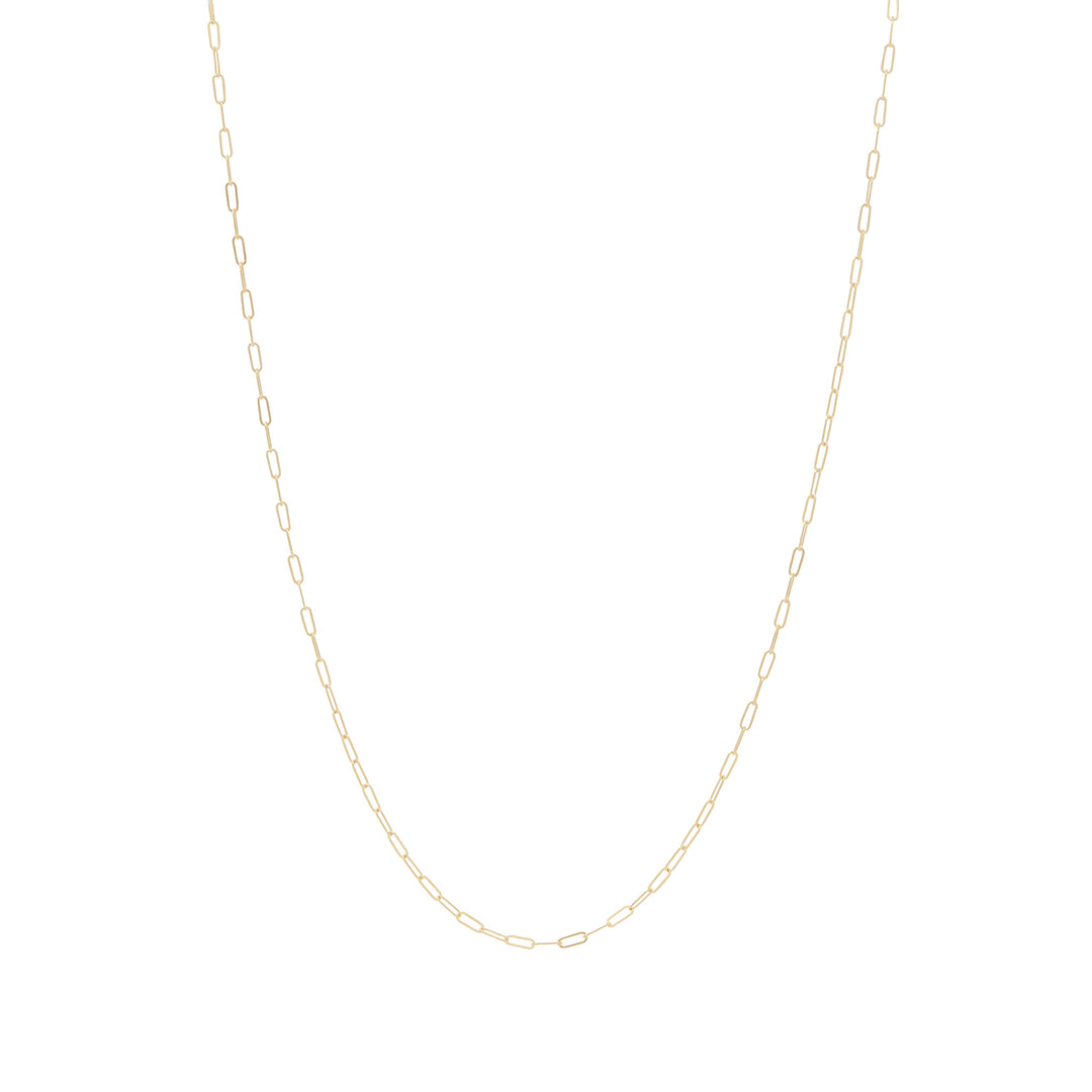 Men's Fine Rectangle Chain Necklace - Gold