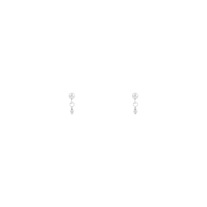 Noa Beaded Earrings - Silver