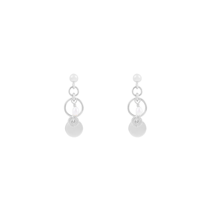 Tilly Freshwater Pearl Earrings - Silver