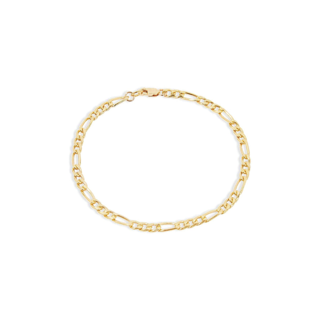Figaro Bracelet - Gold
