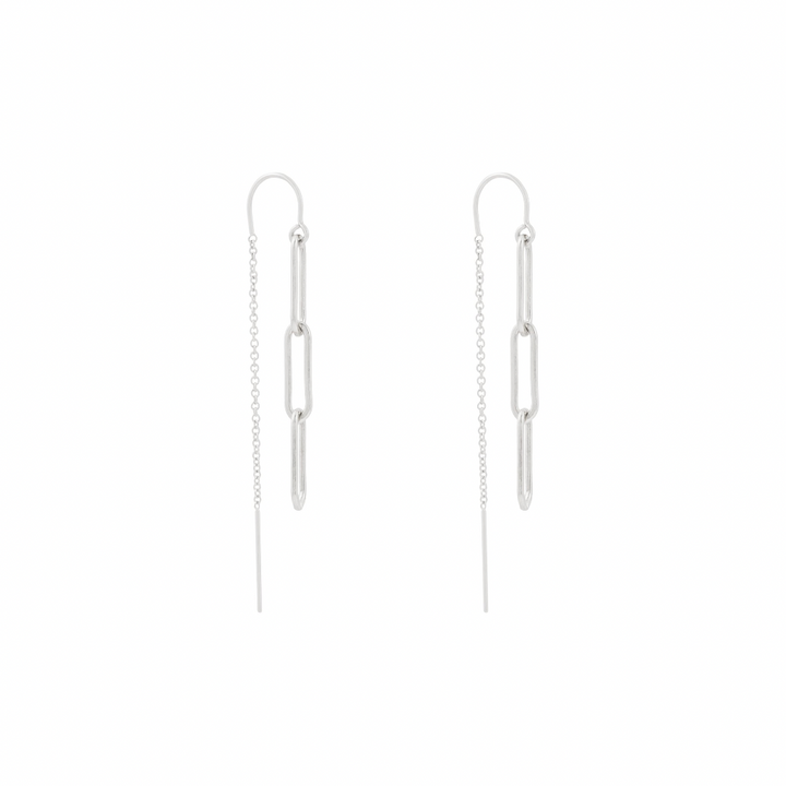 Yves Thread Earrings - Sterling Silver