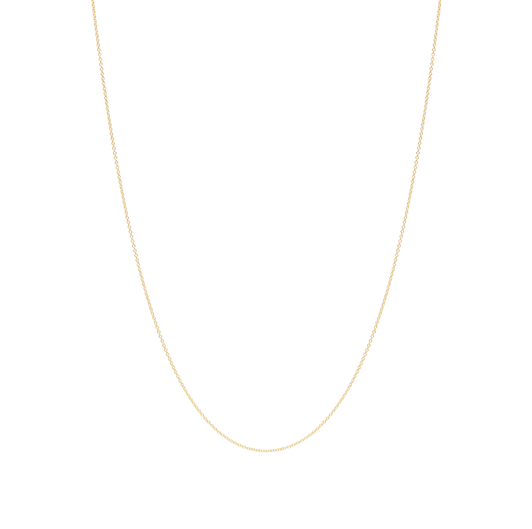 Oval Cable Chain Necklace - Gold