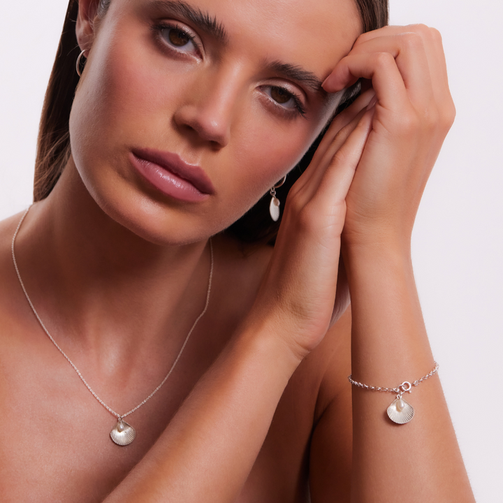 Ula Shell Bracelet - Sterling Silver