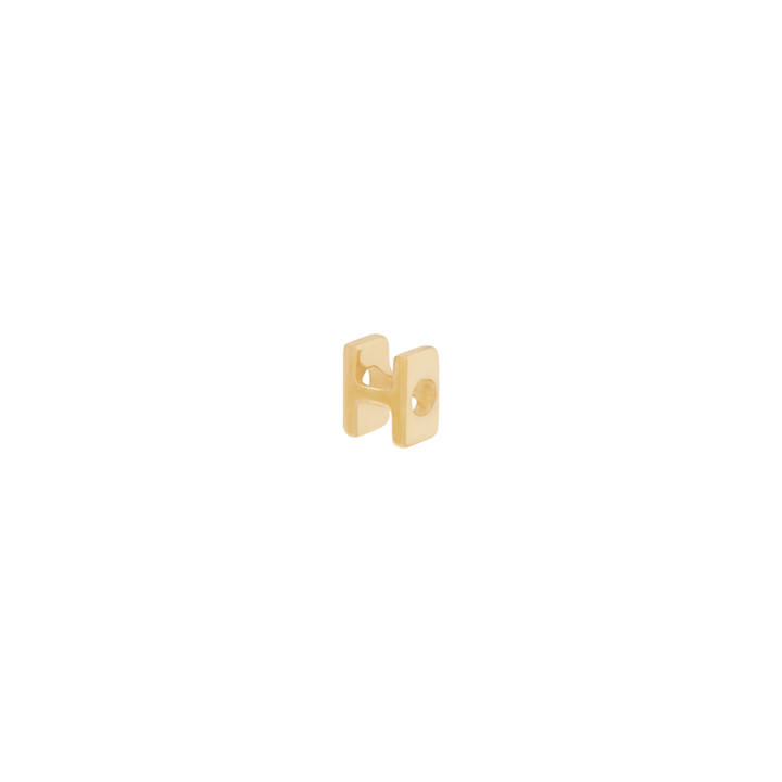 Letter Slider Charm - Solid Gold