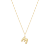 Bubble Letter Necklace - Gold - M