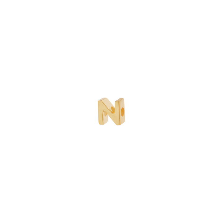 Letter Slider Charm - Gold