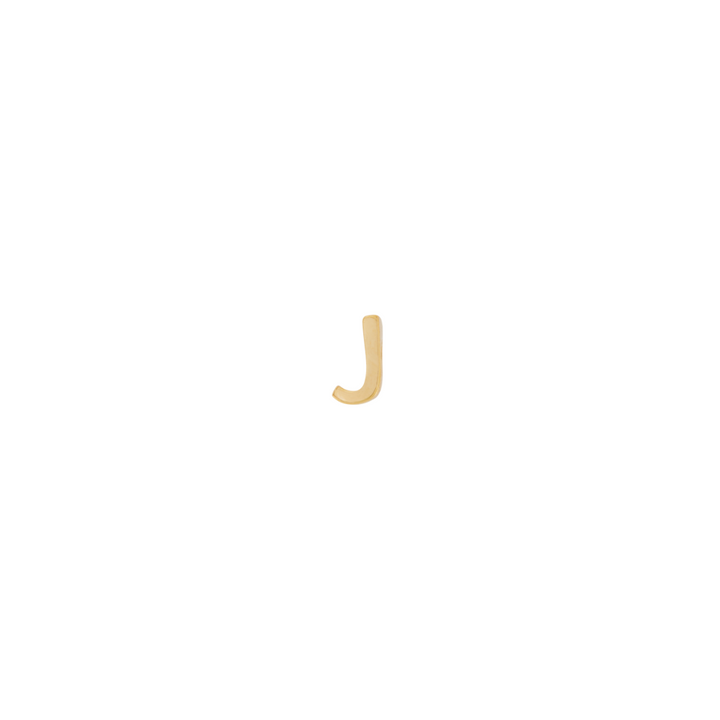 Letter Slider Charm - Solid Gold