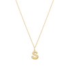 Bubble Letter Necklace - Gold - S