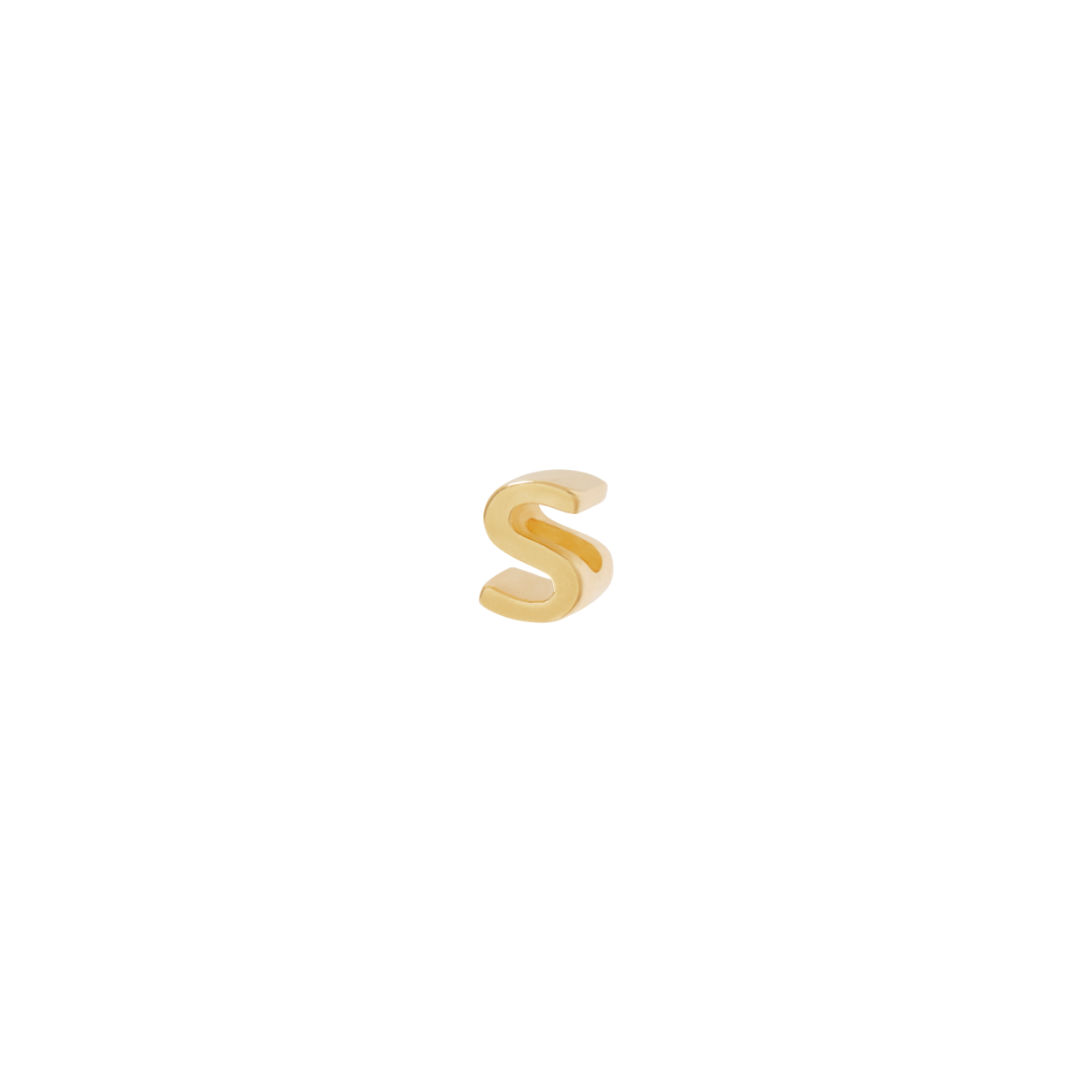 Letter Slider Charm - Gold