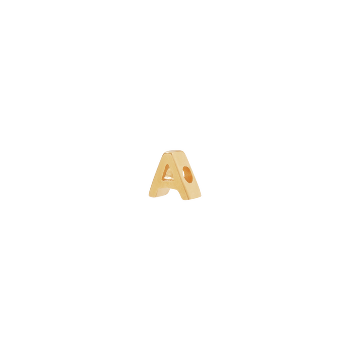 Letter Slider Charm - Gold