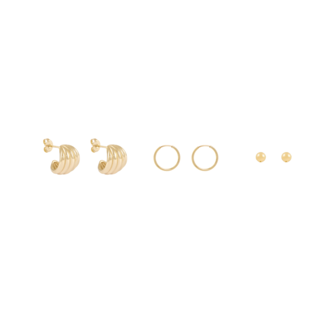 Isabella Earring Set - Gold