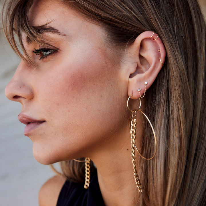 Cuff Earrring - Solid Gold