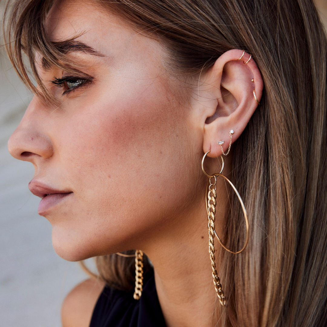 Long 2025 cartilage earrings