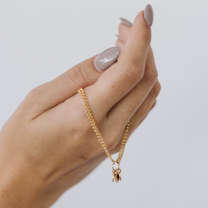Engravable Double Chain Bracelet - Gold