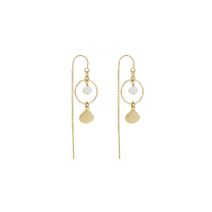 Hestia Thread Earrings - Gold