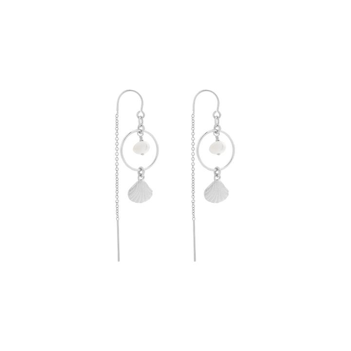 Hestia Thread Earrings - Silver