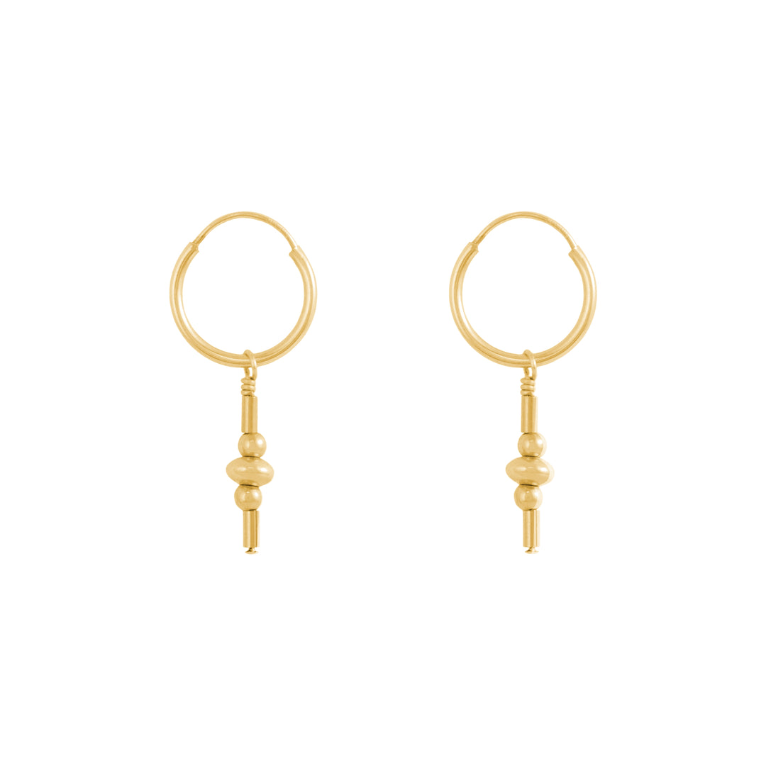 Iris Mini Hoop Earrings - Gold