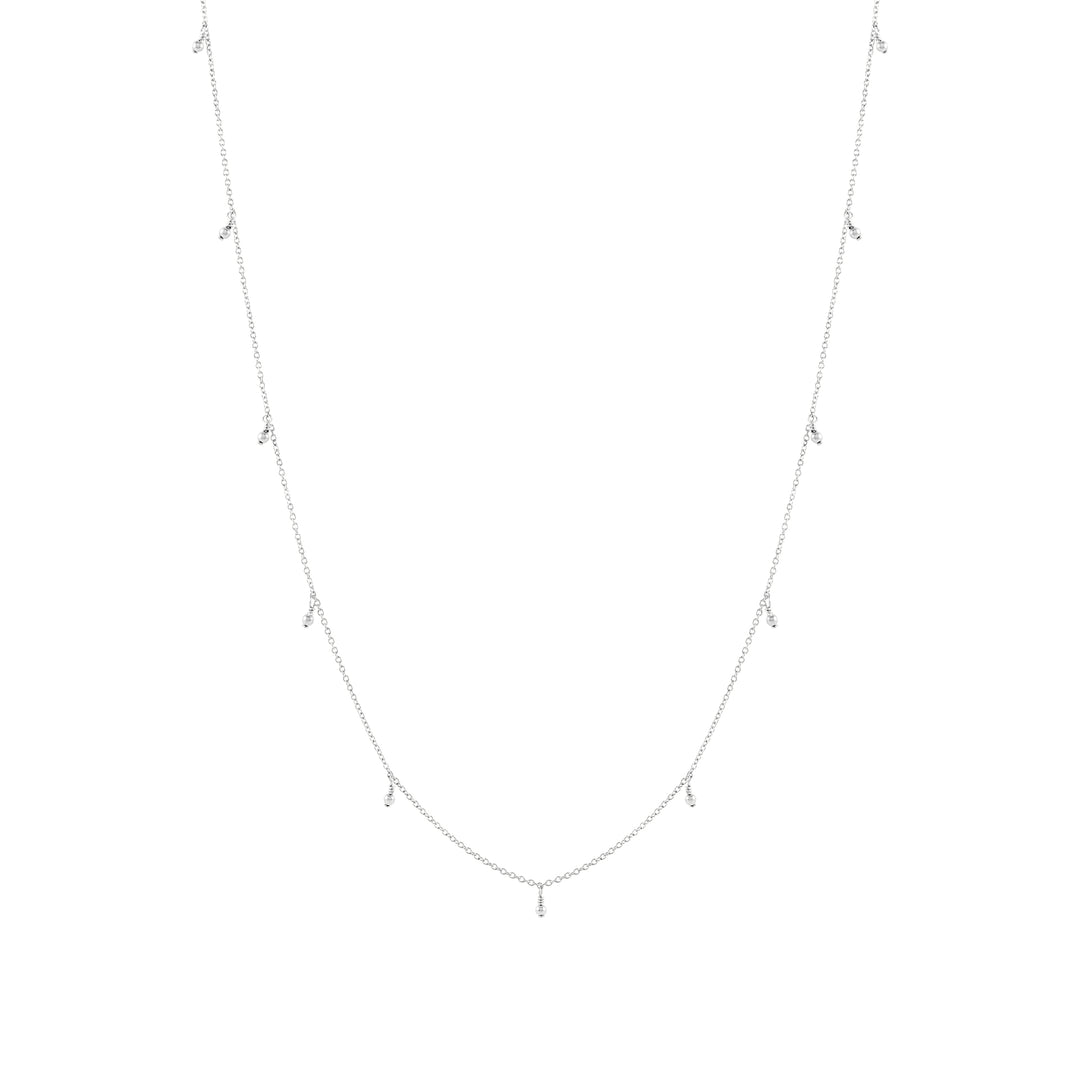 Prim Beaded Necklace - Sterling Silver