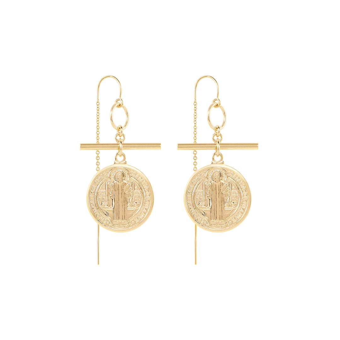 Stassi Thread Earrings - Gold