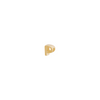 Letter Slider Charm - Solid Gold - P