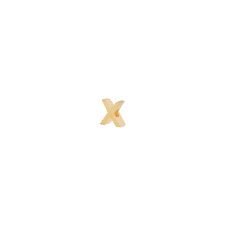 Letter Slider Charm - Gold