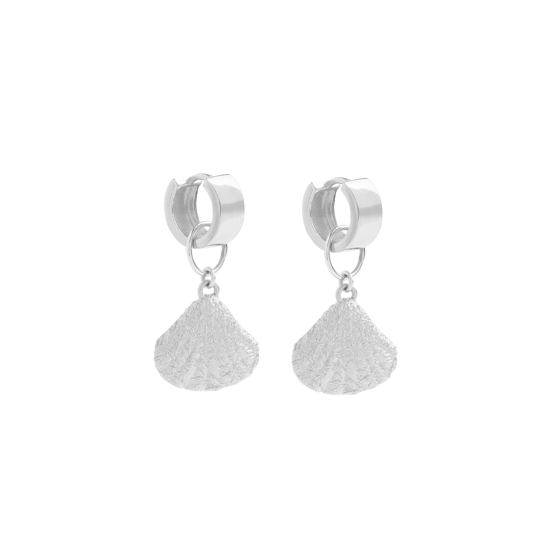 Nicola Hoop Earrings - Silver