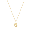 Bubble Letter Necklace - Gold - B