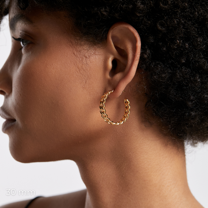 Chloe Earrings 30mm - Gold