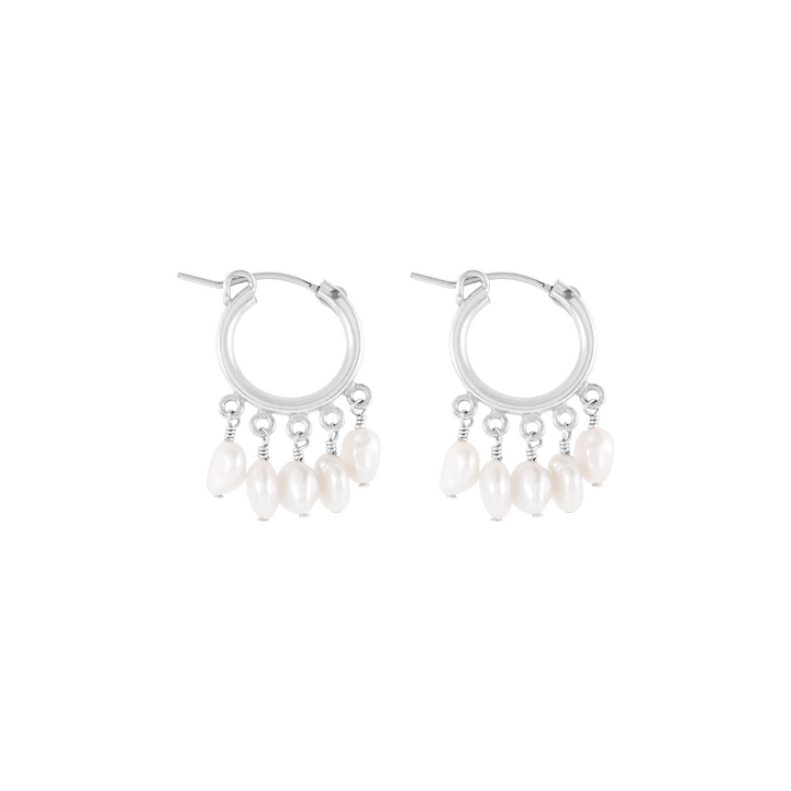 Aurora Hoop Earrings - Silver