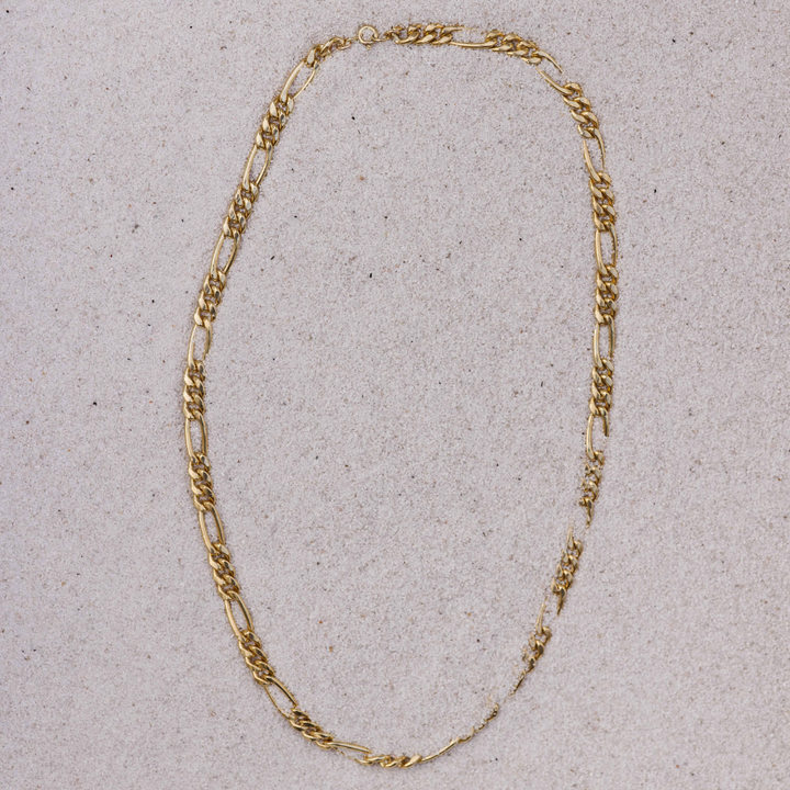 Thick Figaro Necklace - Gold