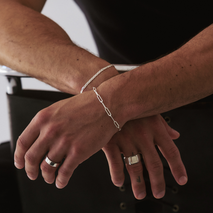 Men's Yves Chain Bracelet - Sterling Silver