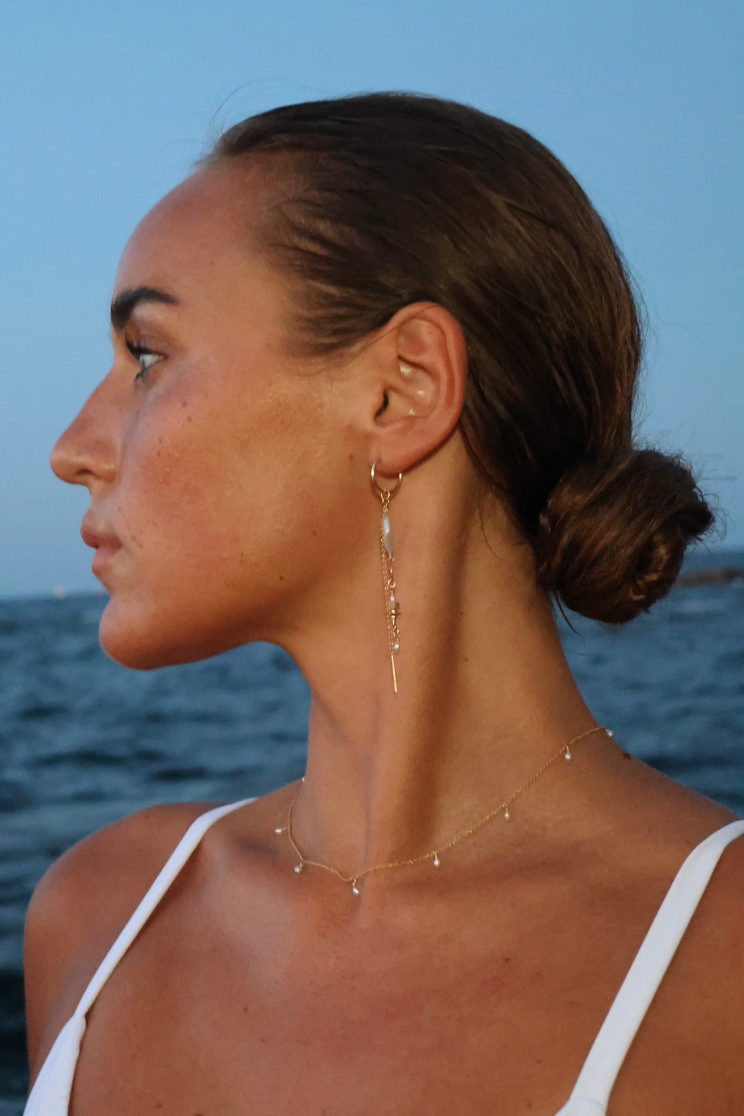 Prim Freshwater Pearl Necklace - Gold