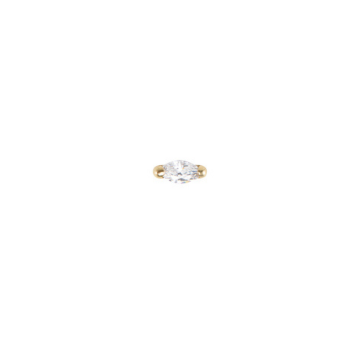 Marquise Catilage Earring - Solid Gold