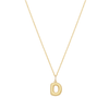 Bubble Letter Necklace - Gold - D