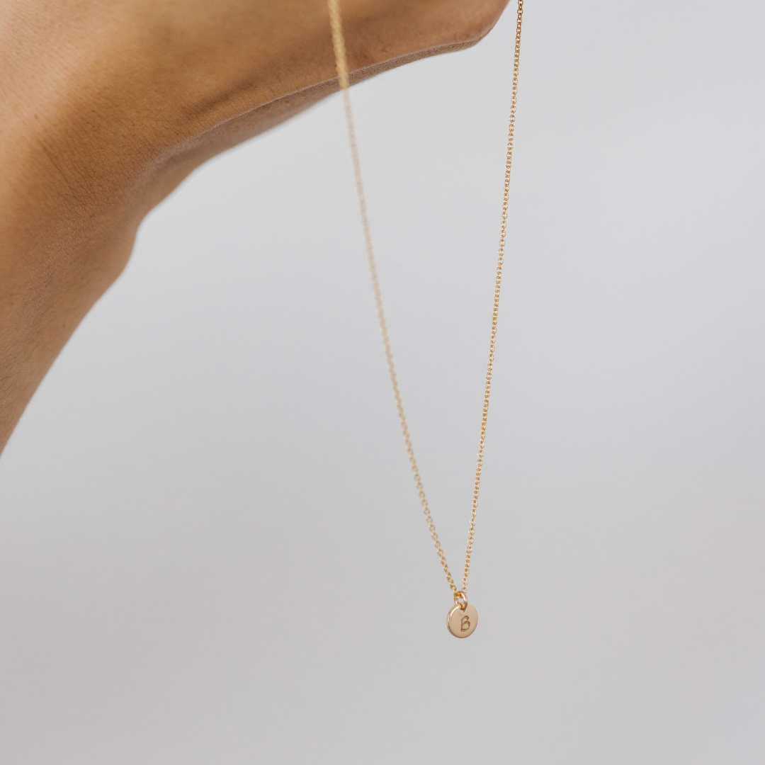 Engravable Plain Chain - Necklace Gold