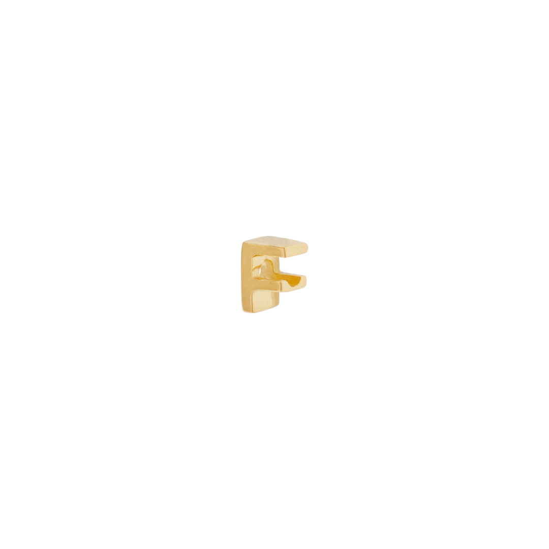 Letter Slider Charm - Gold