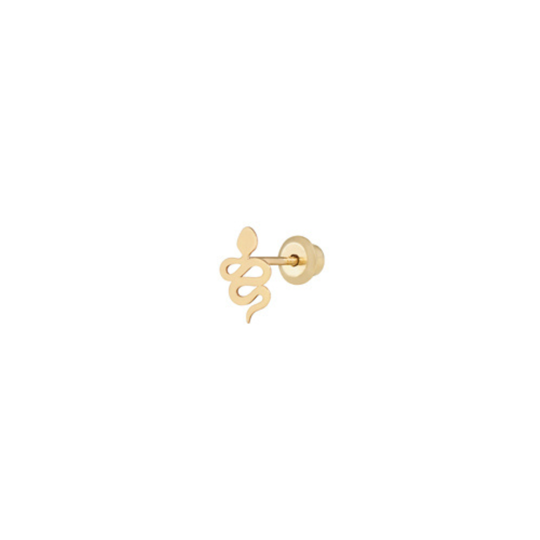 Snake Cartilage Earring Solid Gold Alana Maria Jewellery