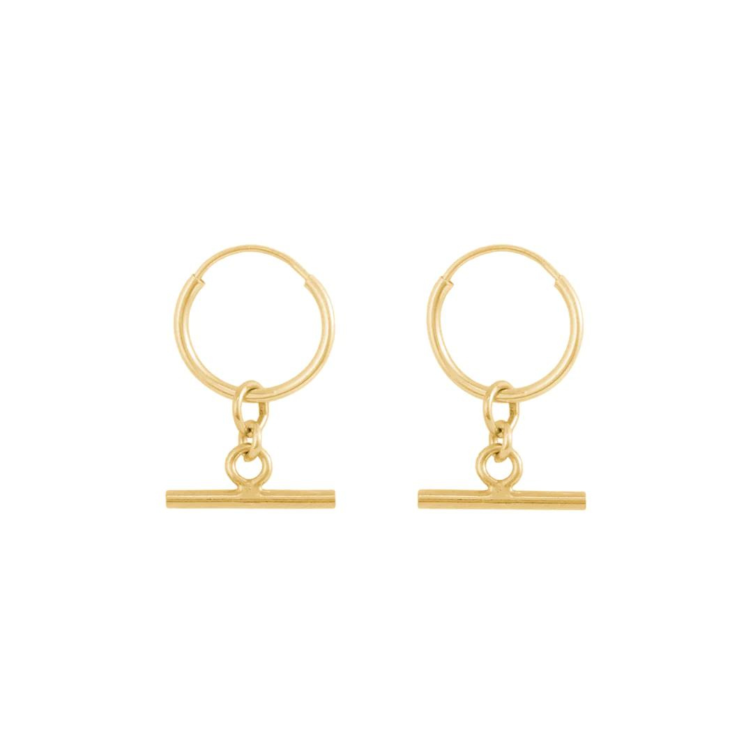 Azalea Mini Hoop Earrings - Gold