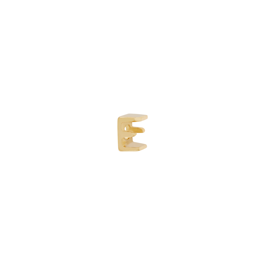 Letter Slider Charm - Solid Gold