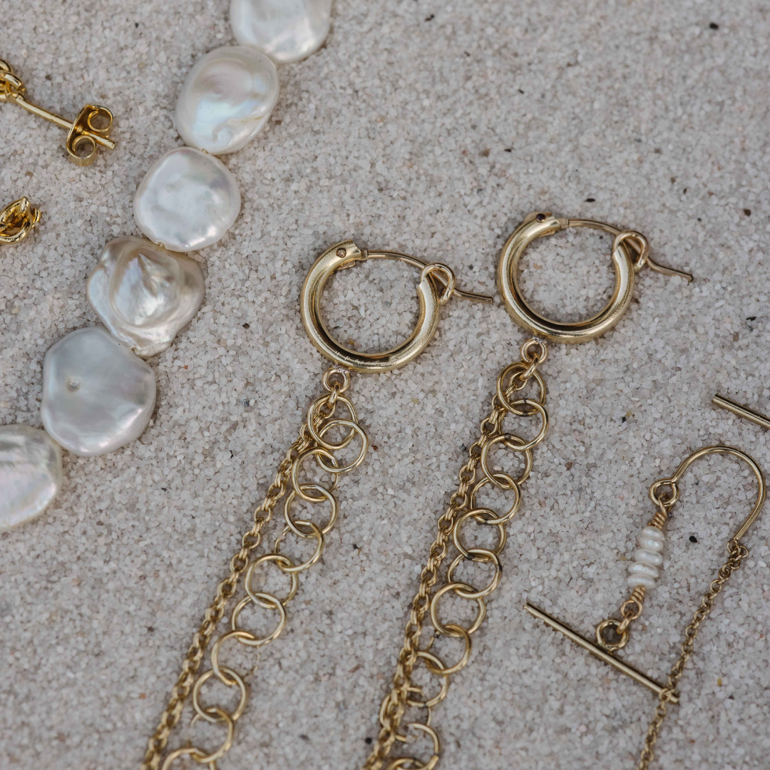 Chain link 2025 earrings zara