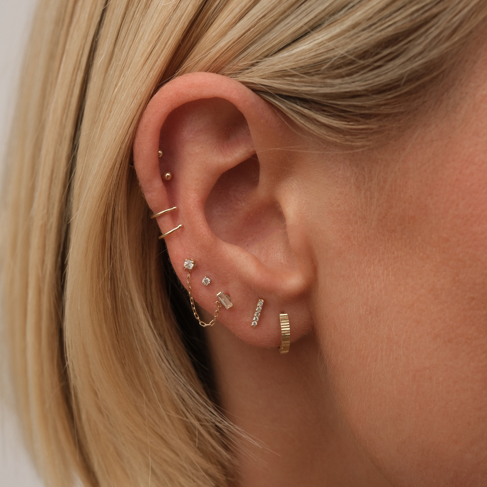 Cuff Earrring - Solid Gold